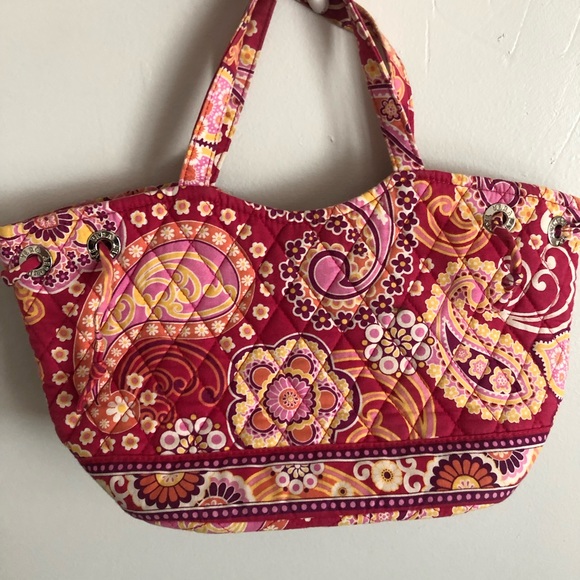 Vera Bradley Raspberry Fizz spring 2008 hand bag - Picture 3 of 6